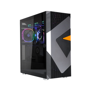 Mid Tower E-ATX Gaming Case - Black Tempered glass